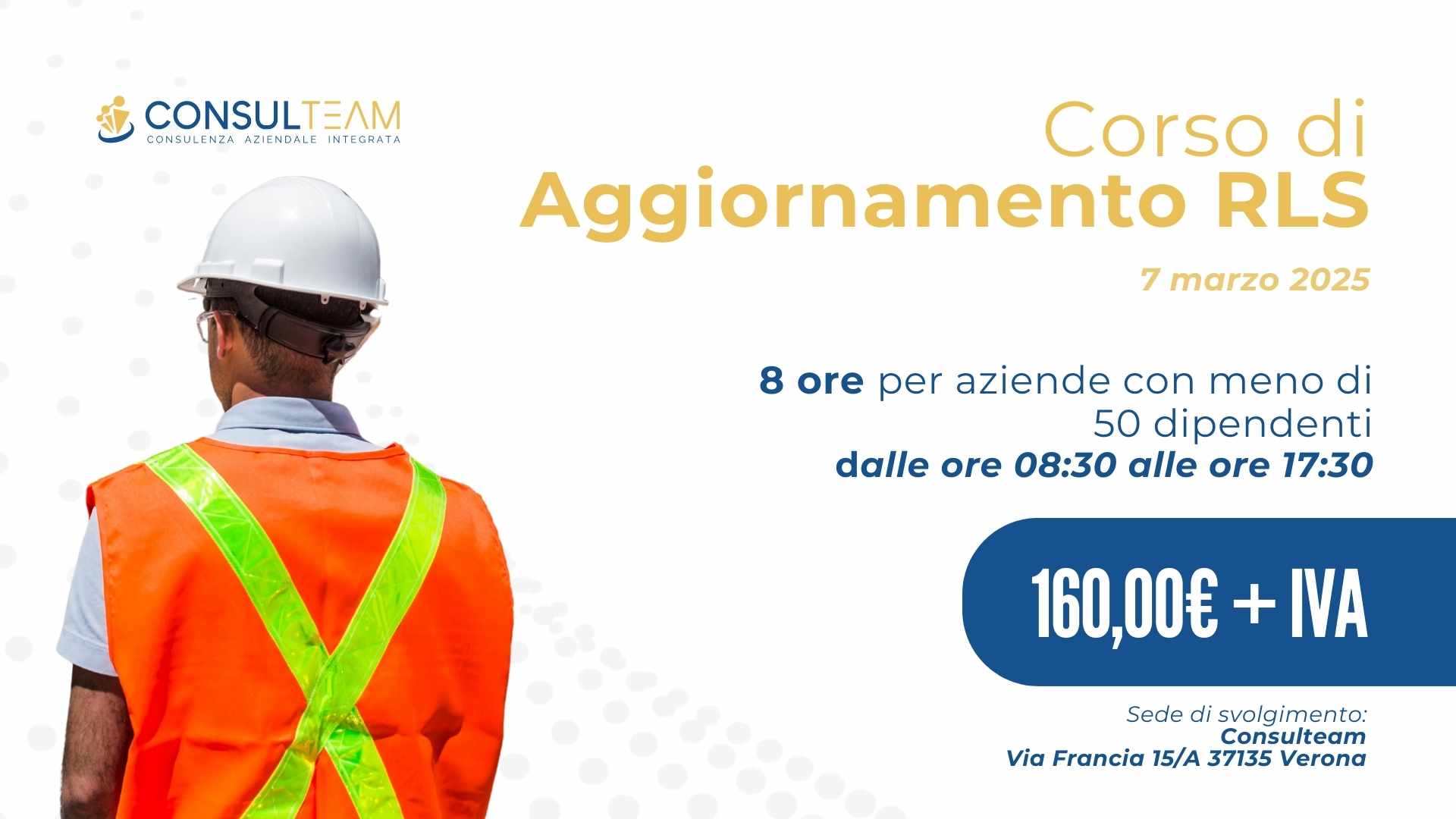 Corso di Aggiornamento RLS 8 Ore a Verona